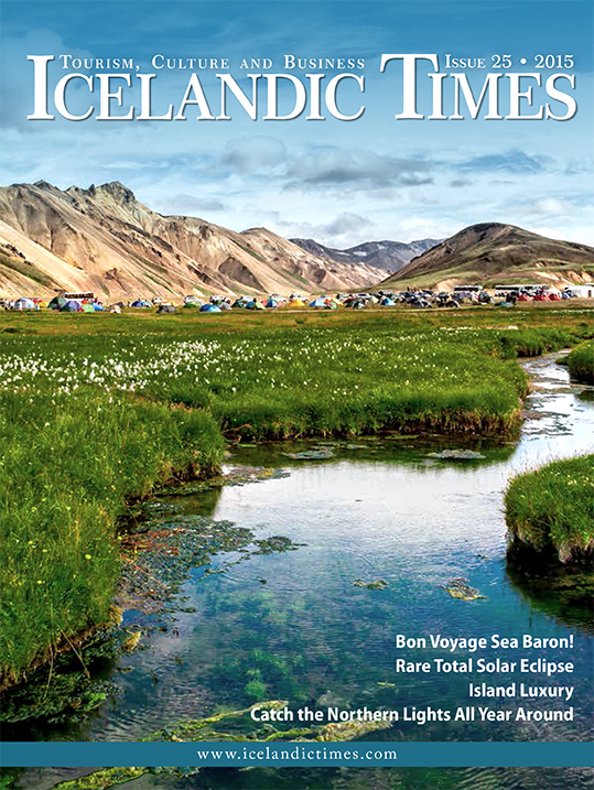 Front page on Icelandic Times. Issue 25 by Rafn Sig,- Article and some pictures inside.