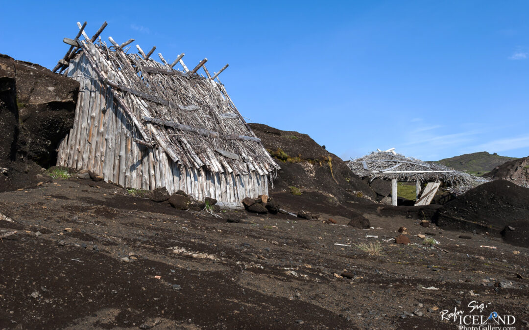 Remaining’s of an Icelandic film set “Beowulf & Grendel” (Bjólfskviða) at Kerlingardalsheiði