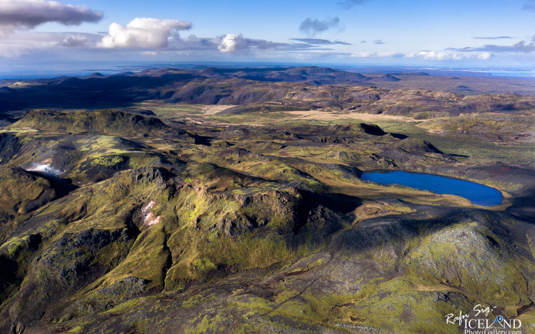 Arnarvatn Crater Lake – South West – Iceland Landscape from Air