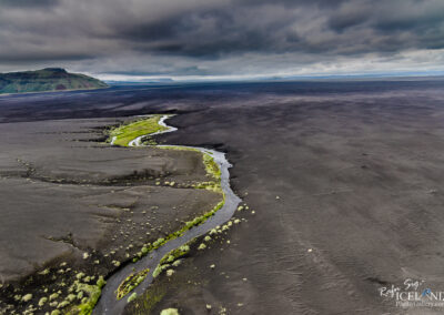 Black beach river in the South Coast │ Iceland Landscape from