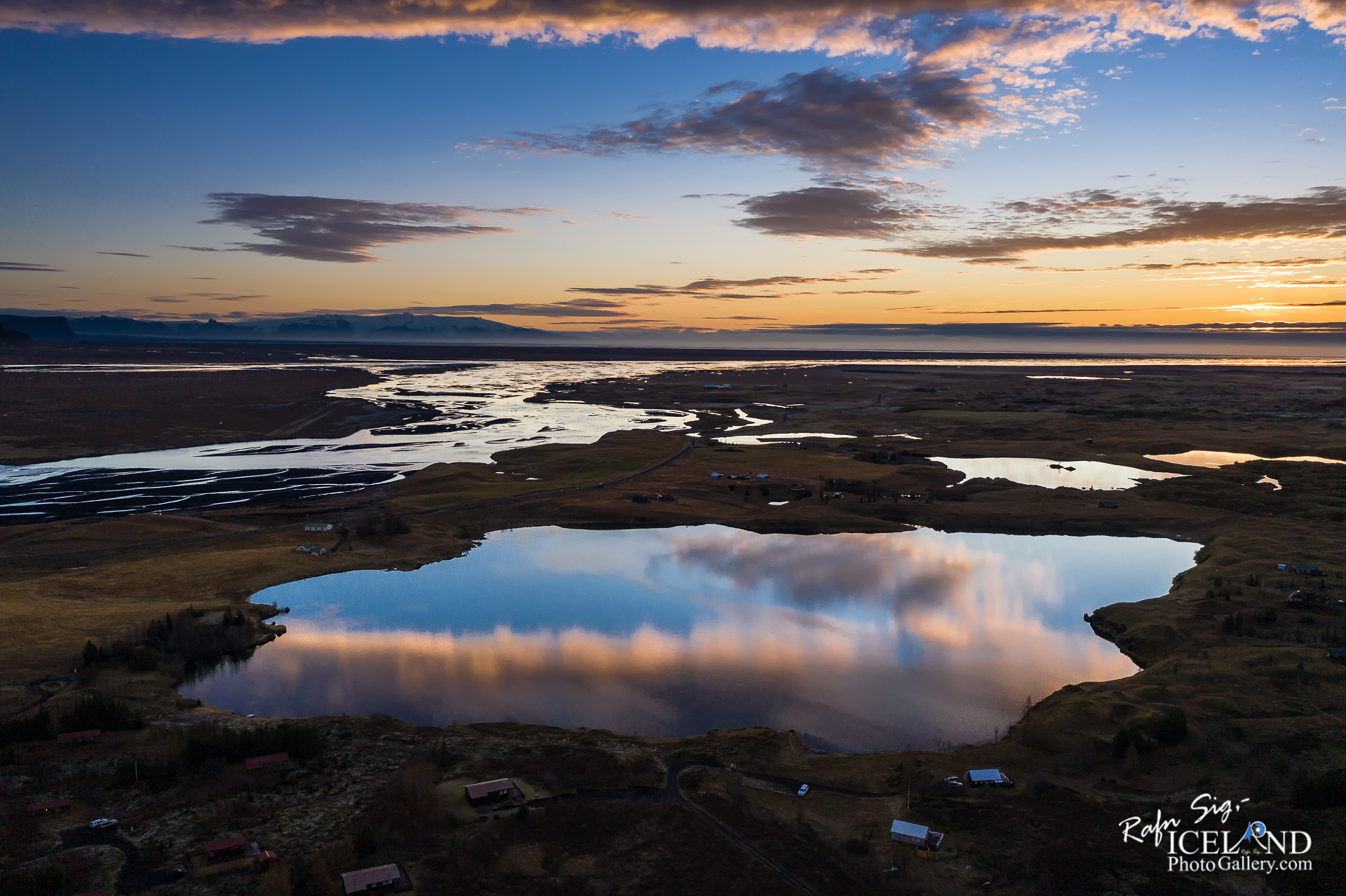 Hæðargarðsvatn Lake and Skaftá River - South │ Iceland Landscape from Air