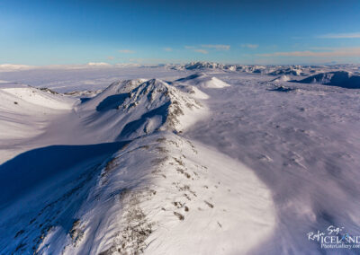 Nyrðri Eldborg Volcano in winter │ Iceland Landscape from Air