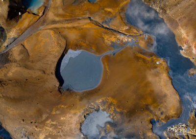 Seltún Geothermal area │ Iceland Landscape from Air