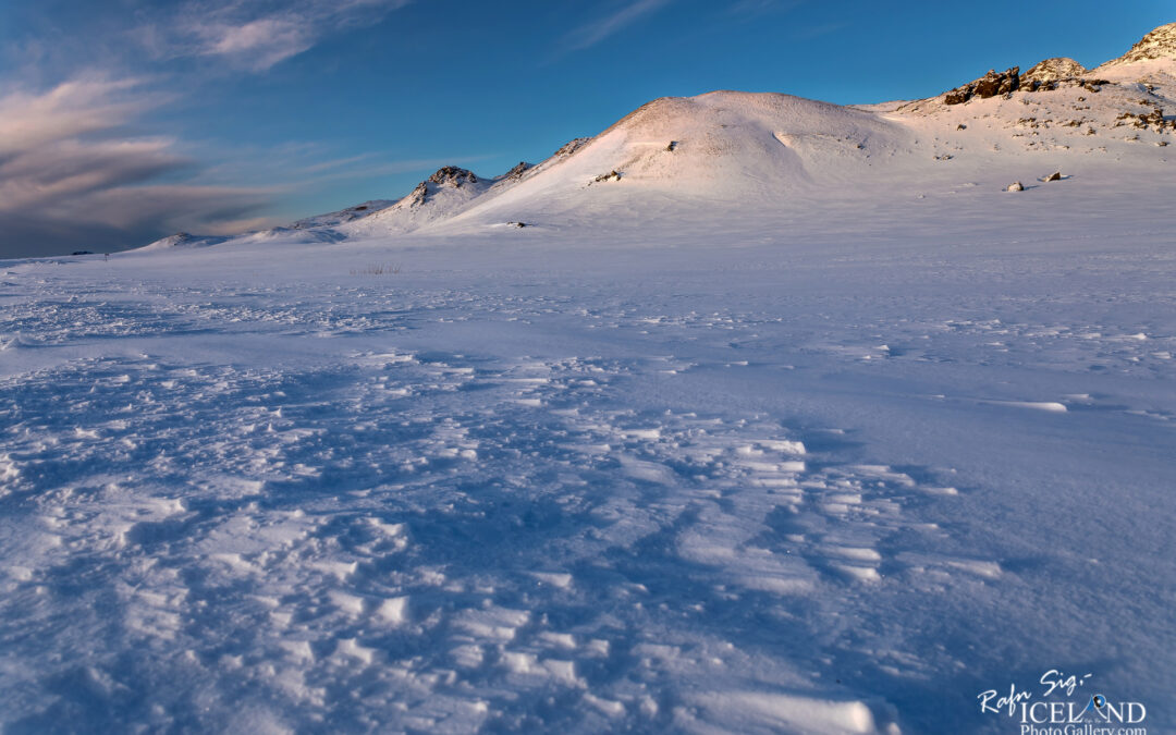 At Kleifarvatn Lake │ Iceland Landscape winter twilight photo