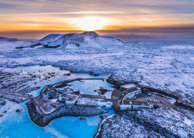 Blue Lagoon Spa │ Iceland Landscape from Air