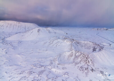 Craters in the Bláfjöll Highlands │ Iceland Landscape From Air