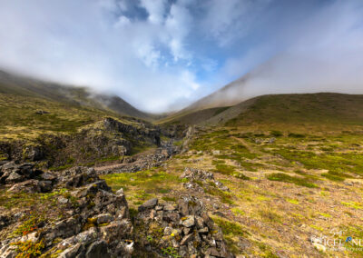 Dalsá in Mælifellsdalur wrapped in the fog – Eastfjords │
