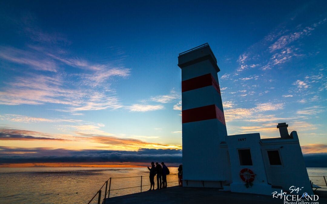 Garðskagaviti Lighthouse in the twilight – Iceland landscape Photography