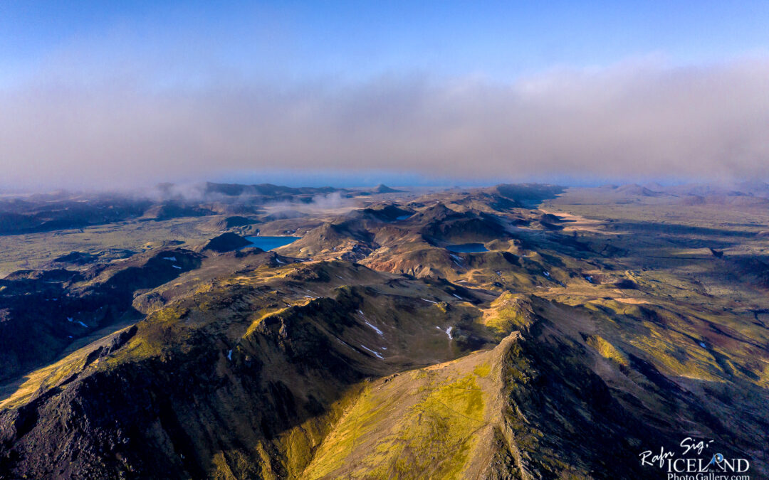 Grænadyngja Volcano- Iceland landscape photography from air