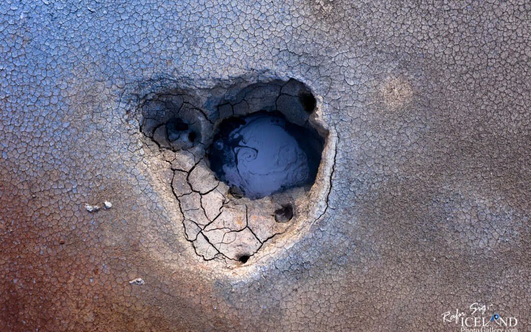 Mud pool Geyser from above – Iceland landscape photography