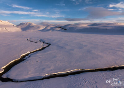 Hengill Volcono area in winter │ Iceland Landscape from Air