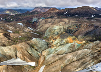 Hrafntinnusker Geothermal area │ Iceland Landscape from Air