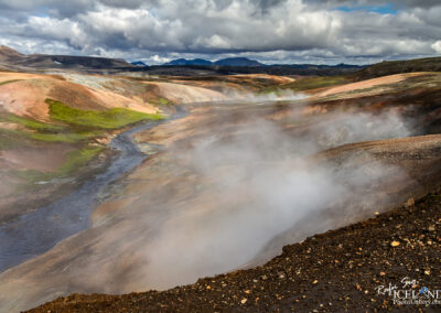 Hrafntinnusker Geothermal in the Highlands │ Iceland Landscape