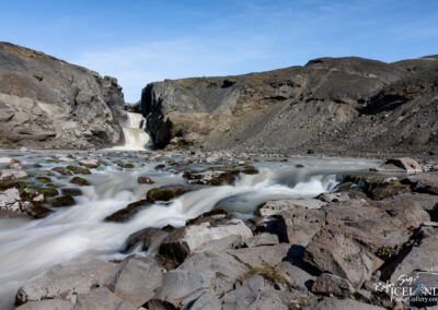 Nýjifoss or Leynifoss and the river Farið in the Highlands