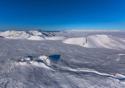 Nyrðri-Eldborg in winter│ Iceland Landscape from Air
