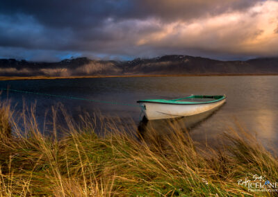 Rowboat filled with water - West │ Iceland Landscape Photograp