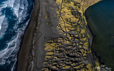 Stóra Sandvík Black Beach │ Iceland Landscape from Air