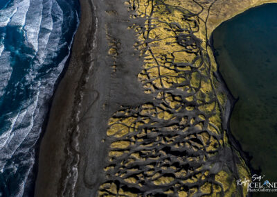 Stóra Sandvík Black Beach │ Iceland Landscape from Air
