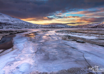 Þorskafjarðará river in Þorskafjörður - Westfjords │ Ice