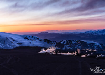 Sunset at Fimmvörðuháls Eruptions │ Iceland Landscape Photo
