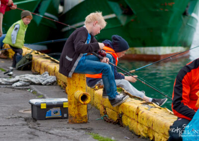 People fishing at the harbour of Grindavík │ Iceland City Photography