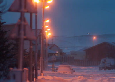 Snowy road in the twilight │ Iceland Photo Gallery