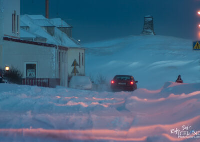 Vogar - Snowy road │ Iceland Photo Gallery