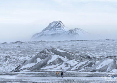 Kerlingar Mountains in the Highlands of Vatnajökull Glacier