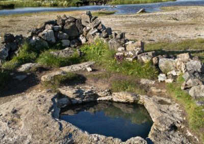 Landbrotalaug - Natural hot pool│ Iceland Landscape Photography