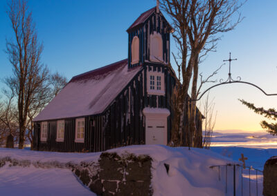 Mosfellskirkja church - South │ Iceland City Photography