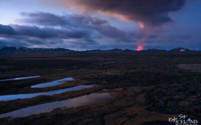 Sundhnúkagígar Eruption March 20, 2024 from Home │ Iceland Photo Gallery