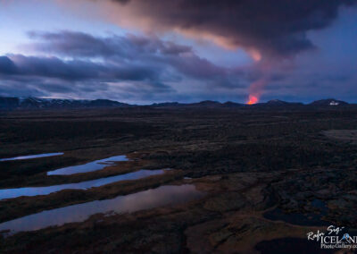 Sundhnúkagígar Eruption March 20, 2024 from Home │ Iceland Photo Gallery