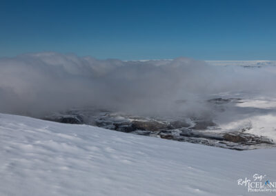 On the top of Hamarinn Volcano in Vatnajökull Glacier │ Icela
