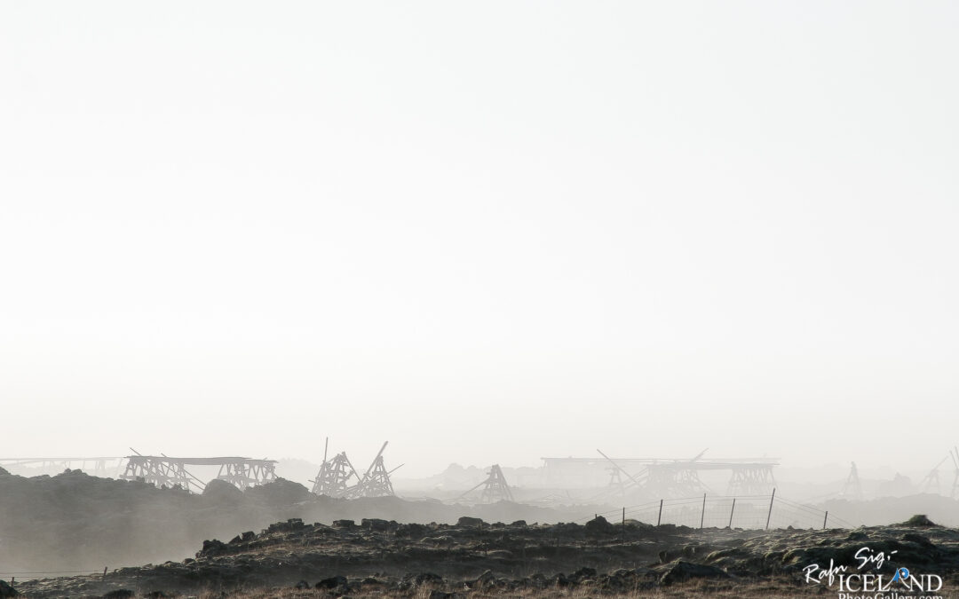 Fiskhjallar (fish drying racks) │ Iceland Photo Gallery