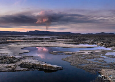 Volcano eruption at Fagradalsfjall in Iceland